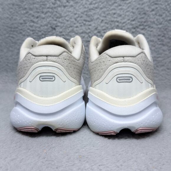 Brooks Ghost Max 2 Womens Size 9.5 Running Shoes Coconut Milk Gray Zephyr White - Picture 4 of 9